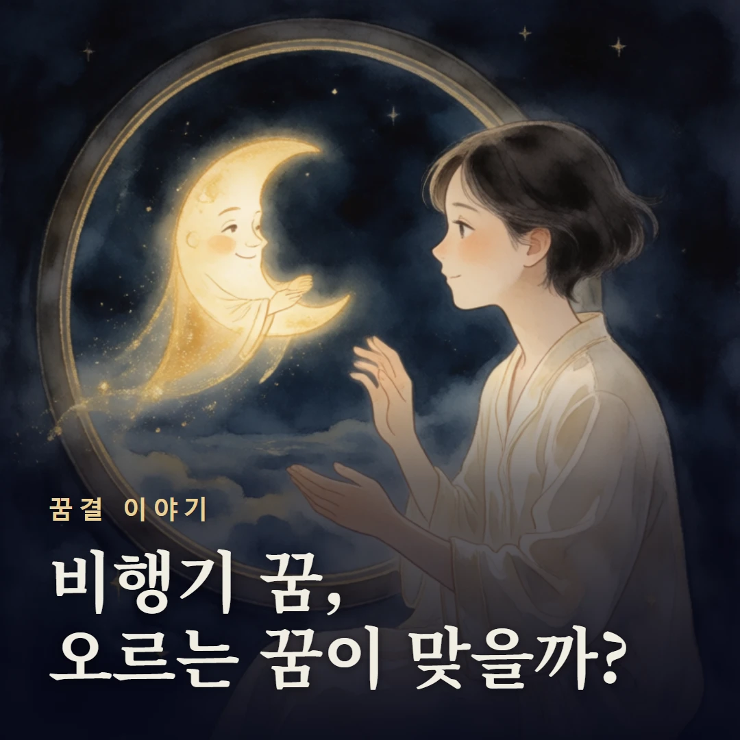 꿈결 이야기 표지 — 비행기 꿈, 오르는 꿈이 맞을까?