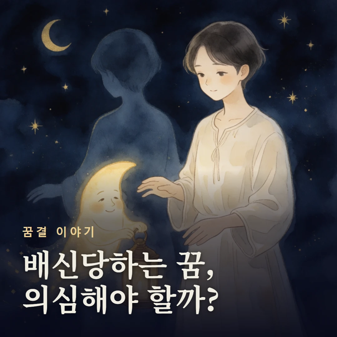 꿈결 이야기 표지 — 배신당하는 꿈, 의심해야 할까?