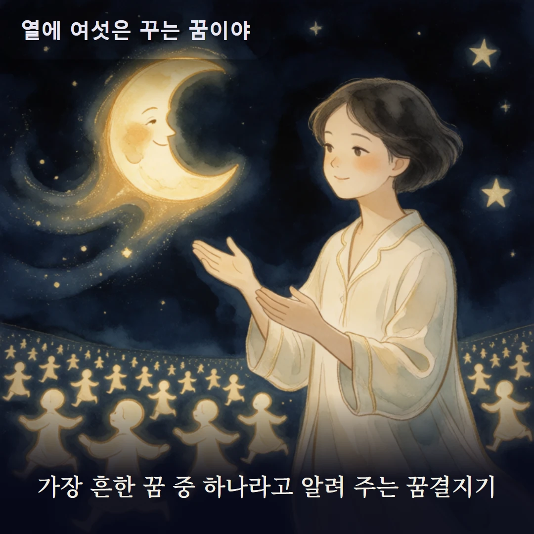 이야기 2컷 — 가장 흔한 꿈 중 하나라고 알려 주는 꿈결지기