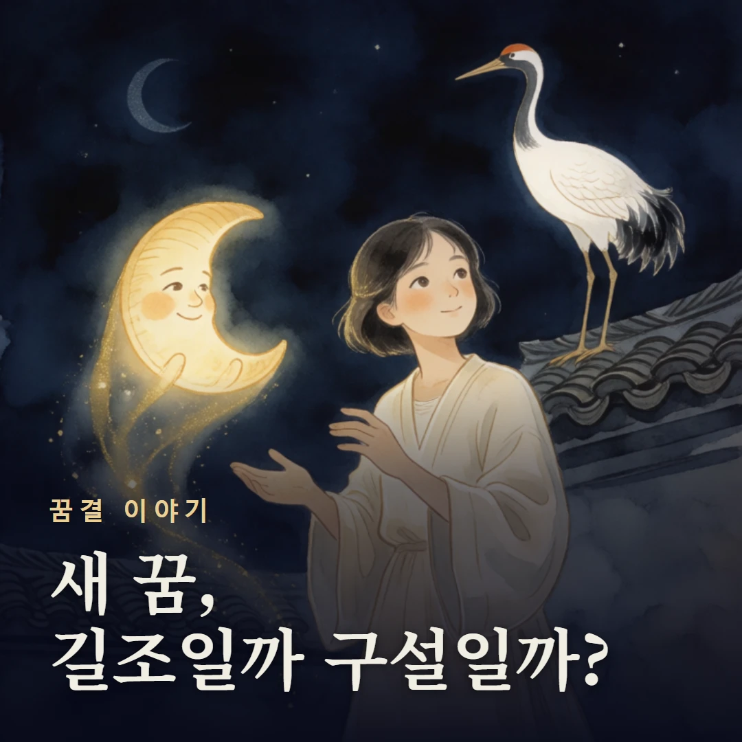 꿈결 이야기 표지 — 새 꿈, 길조일까 구설일까?