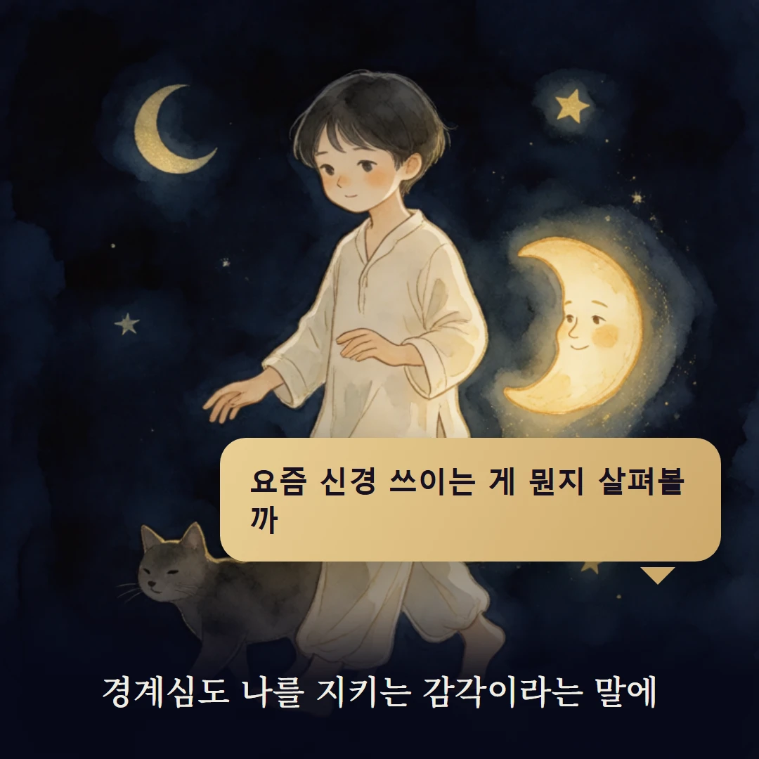 이야기 4컷 — 경계심도 나를 지키는 감각이라는 말에