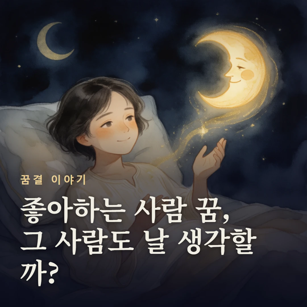 꿈결 이야기 표지 — 좋아하는 사람 꿈, 그 사람도 날 생각할까?