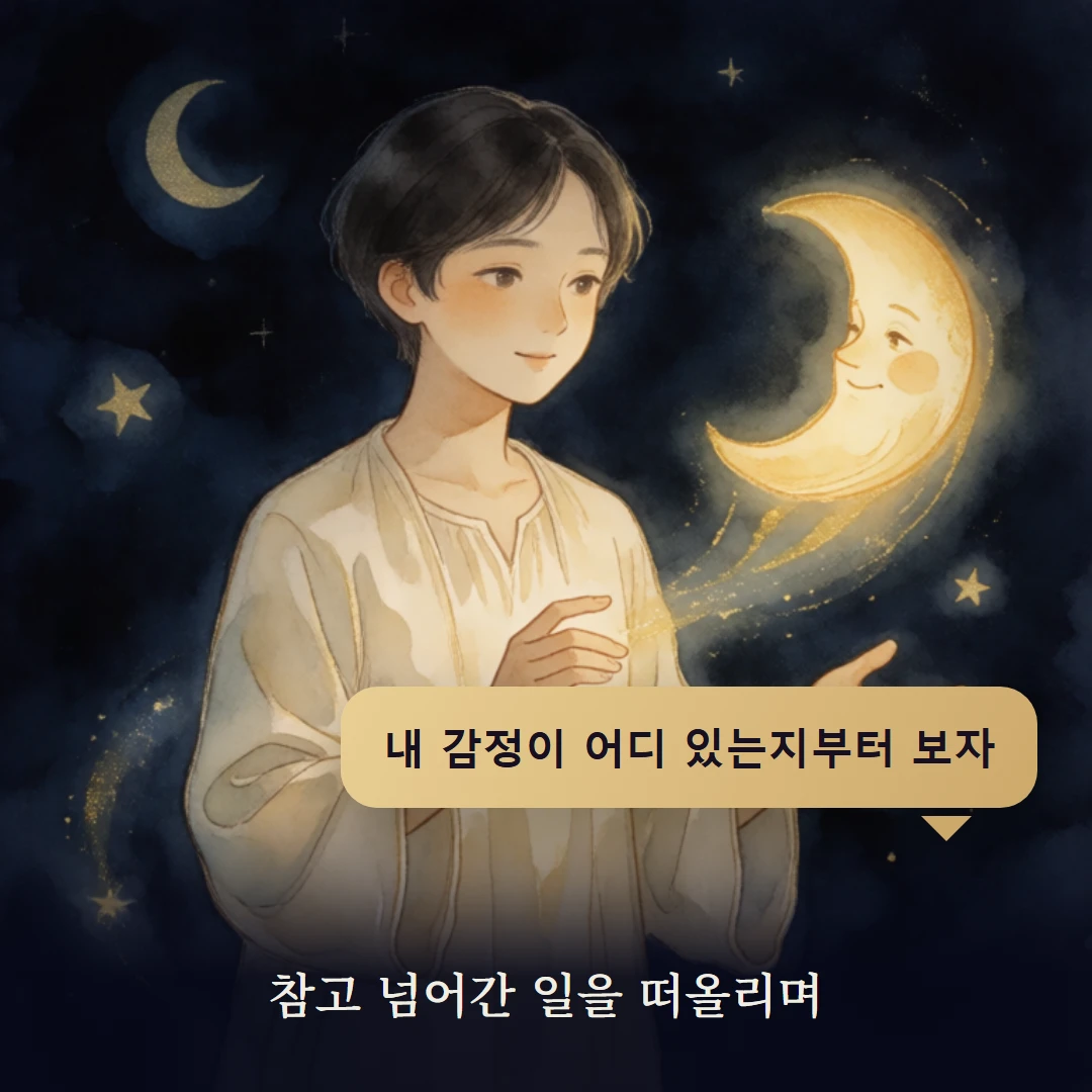 이야기 4컷 — 참고 넘어간 일을 떠올리며