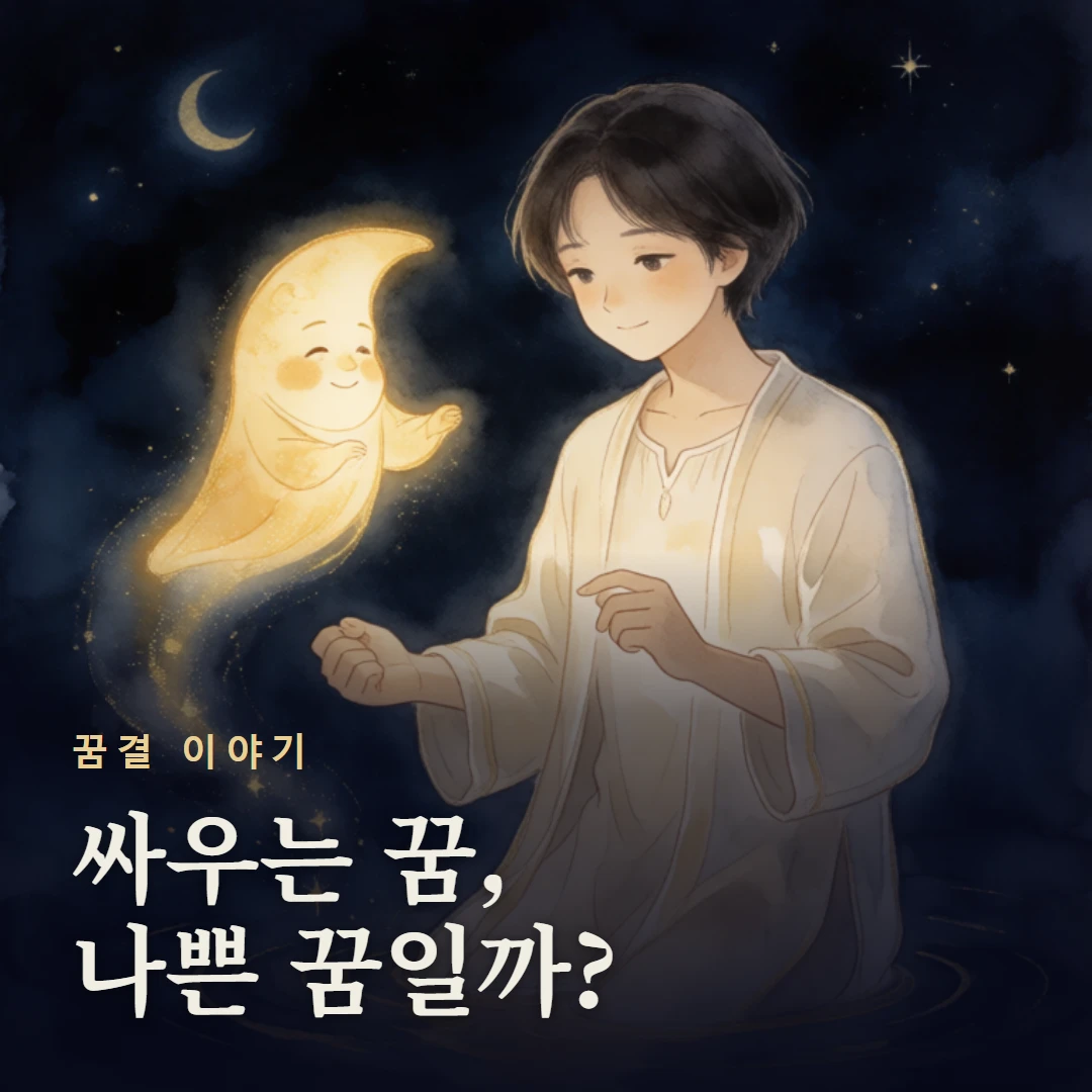 꿈결 이야기 표지 — 싸우는 꿈, 나쁜 꿈일까?