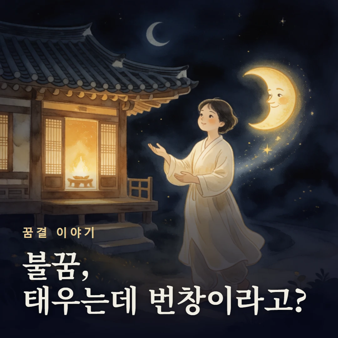 꿈결 이야기 표지 — 불꿈, 태우는데 번창이라고?