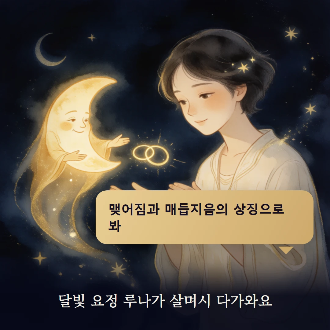 이야기 2컷 — 달빛 요정 루나가 살며시 다가와요