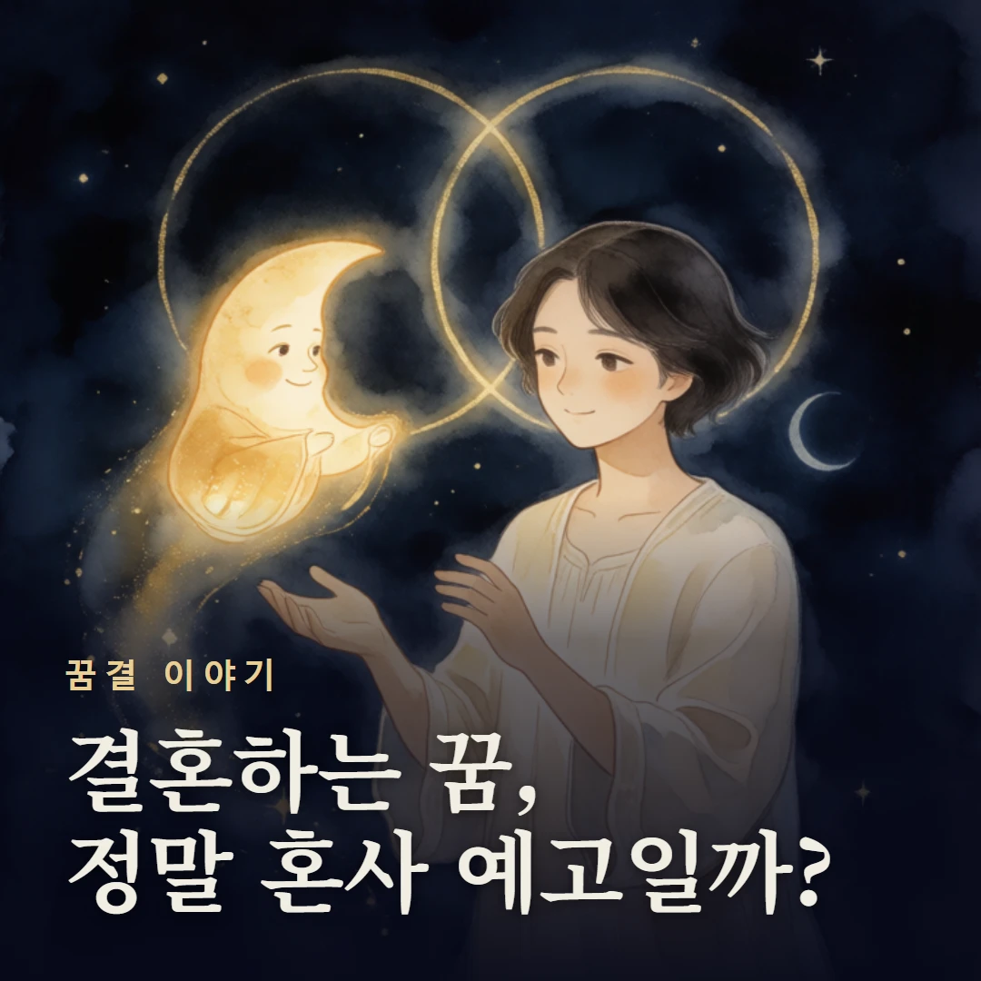 꿈결 이야기 표지 — 결혼하는 꿈, 정말 혼사 예고일까?