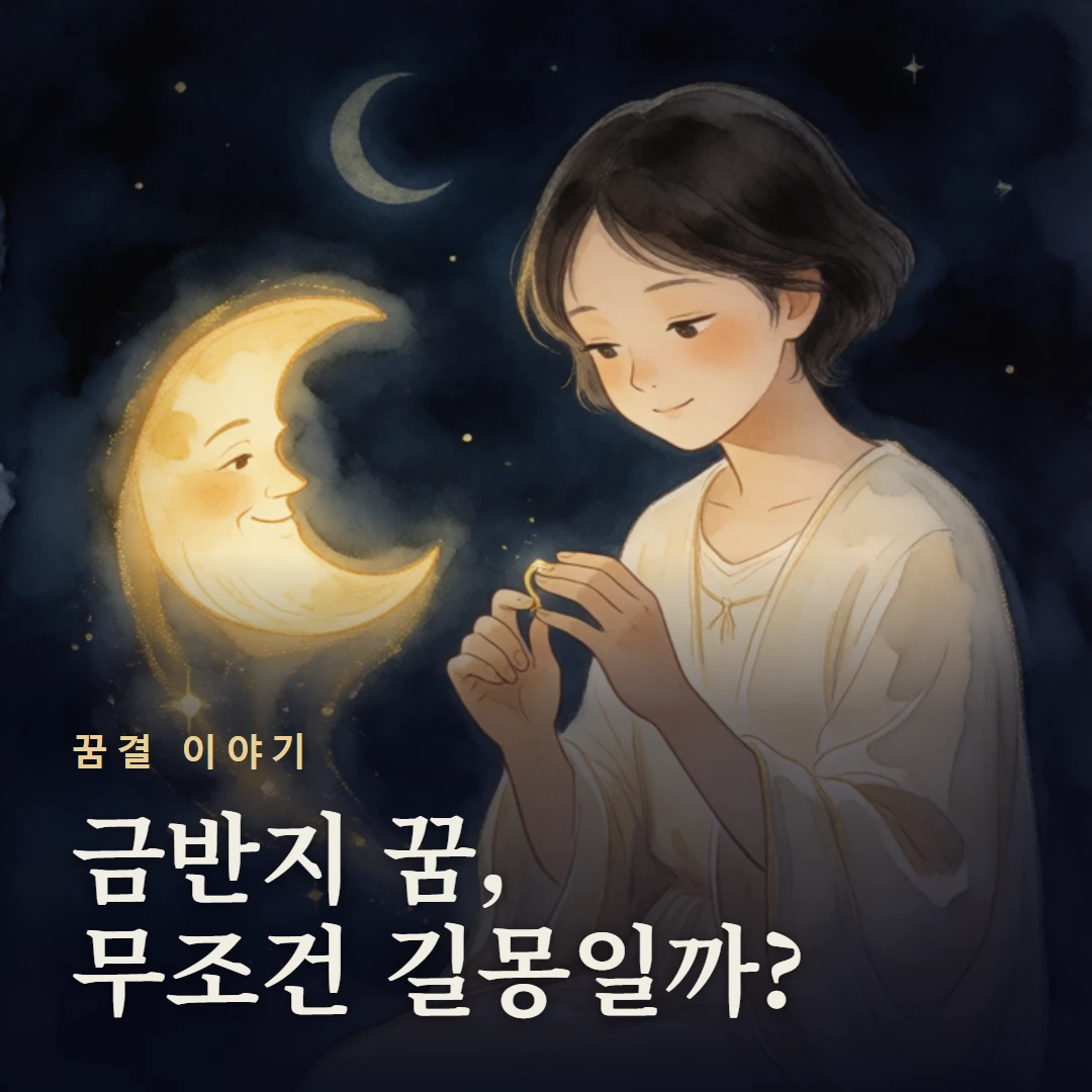 꿈결 이야기 표지 — 금반지 꿈, 무조건 길몽일까?