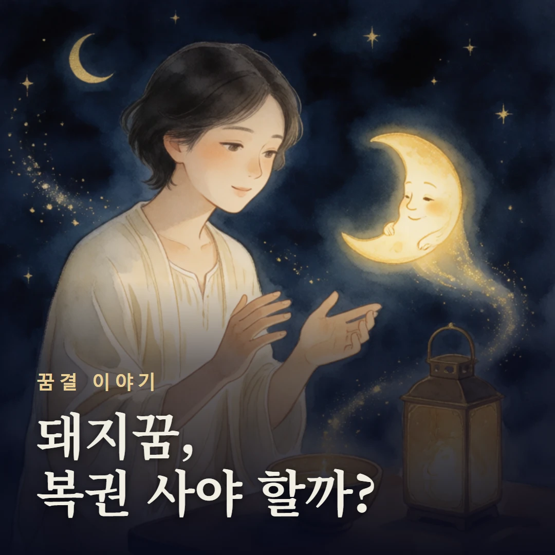 꿈결 이야기 표지 — 돼지꿈, 복권 사야 할까?