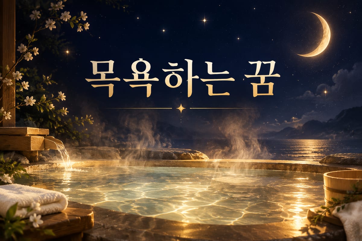목욕하는 꿈 해몽 — 이직과 치유가 한 줄에 묶인 이유