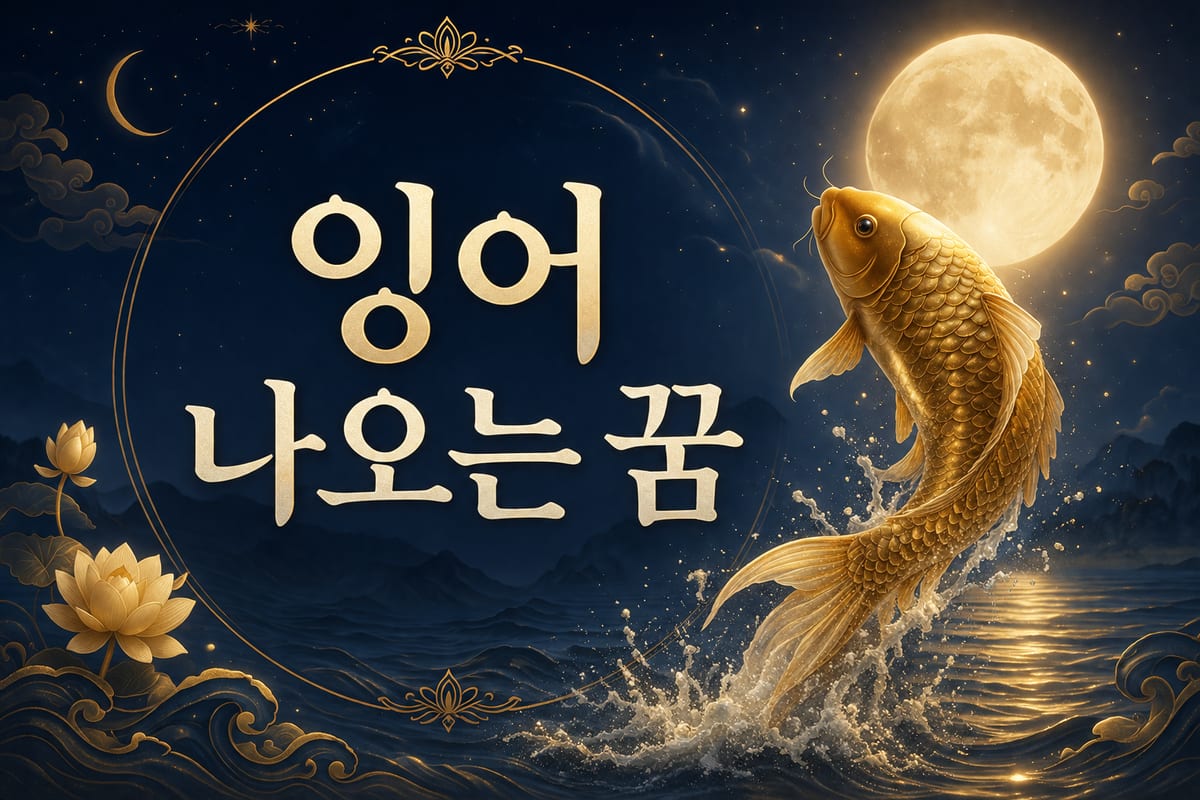 잉어 꿈 해몽 — 물살을 거슬러 오르는 상징 읽기