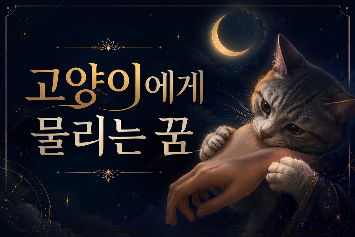 고양이에게 물리는 꿈 해몽 — 배신일까 경고일까