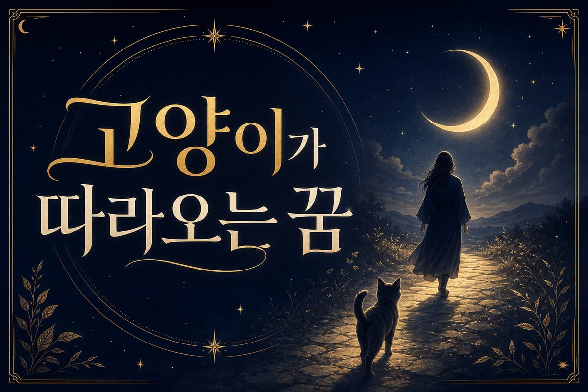 고양이가 따라오는 꿈 해몽 — 인연일까 구설일까