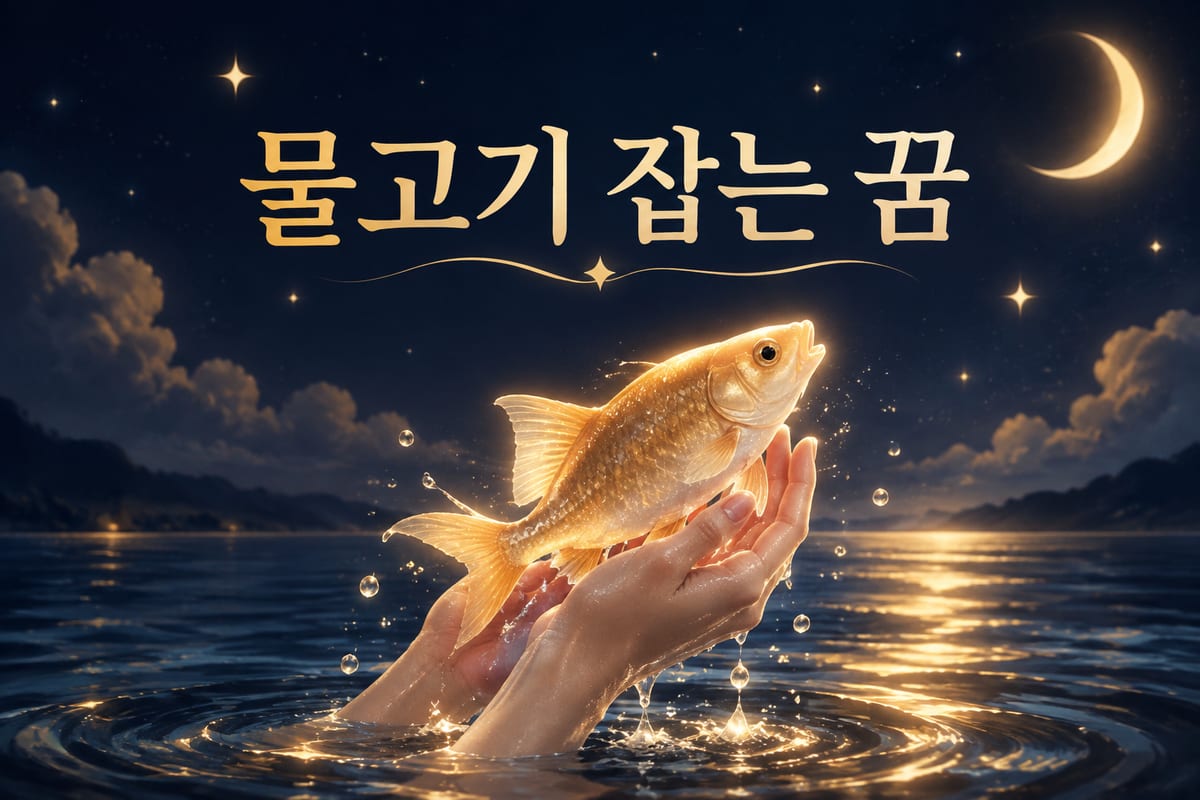 물고기 잡는 꿈 해몽 — 손에 들어온 장면이 핵심입니다