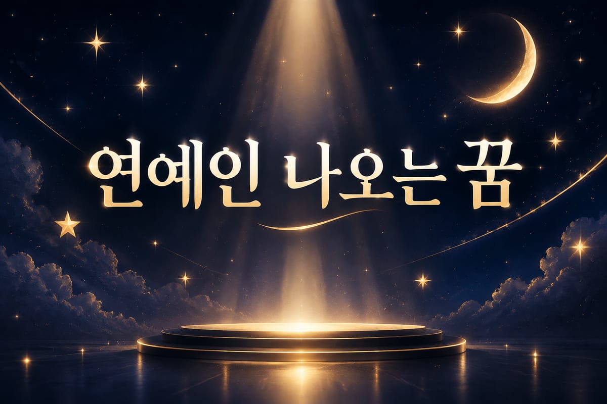 연예인 꿈 해몽 — 옛 해몽서가 다룰 수 없던 꿈