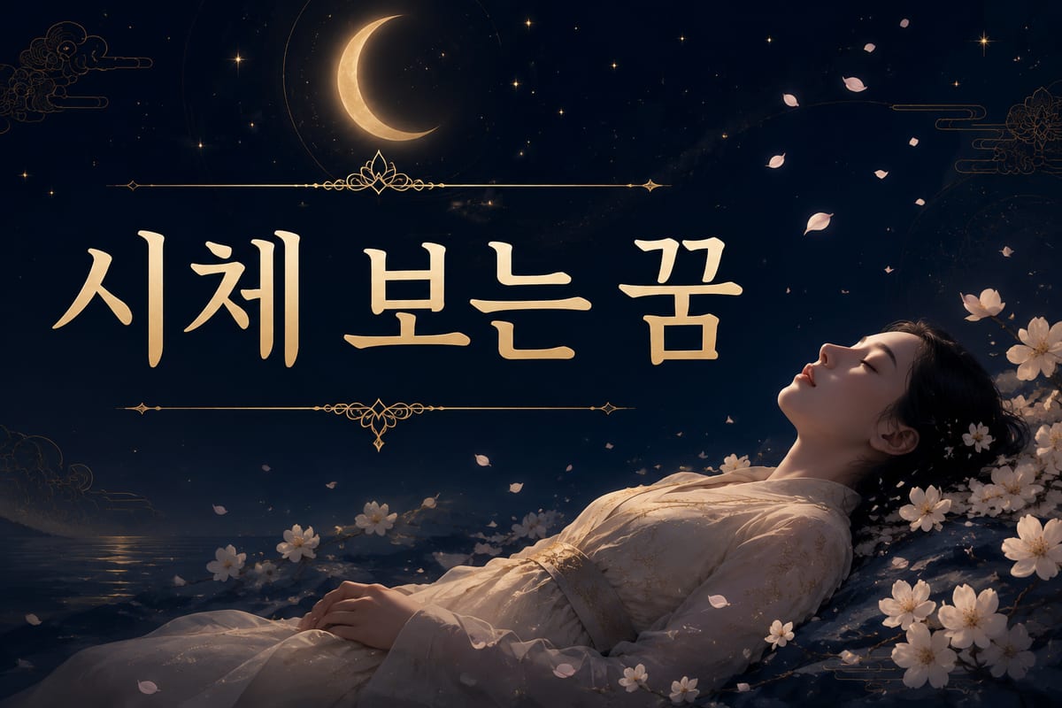 시체 꿈 해몽 — 놀라운 장면이 길몽으로 전해지는 이유