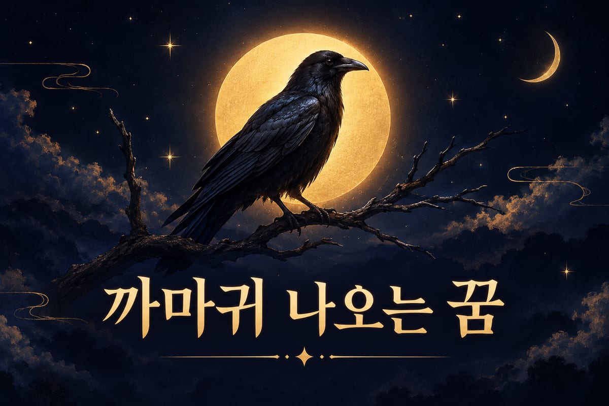 까마귀 꿈 해몽 — 앞일을 예언한다던 새가 목록에는 없다