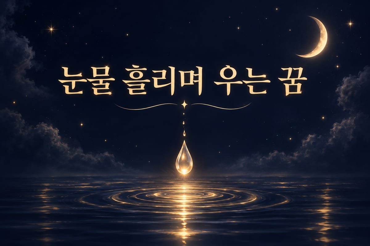 우는 꿈 해몽 — 울면 길몽이라는 말의 출처