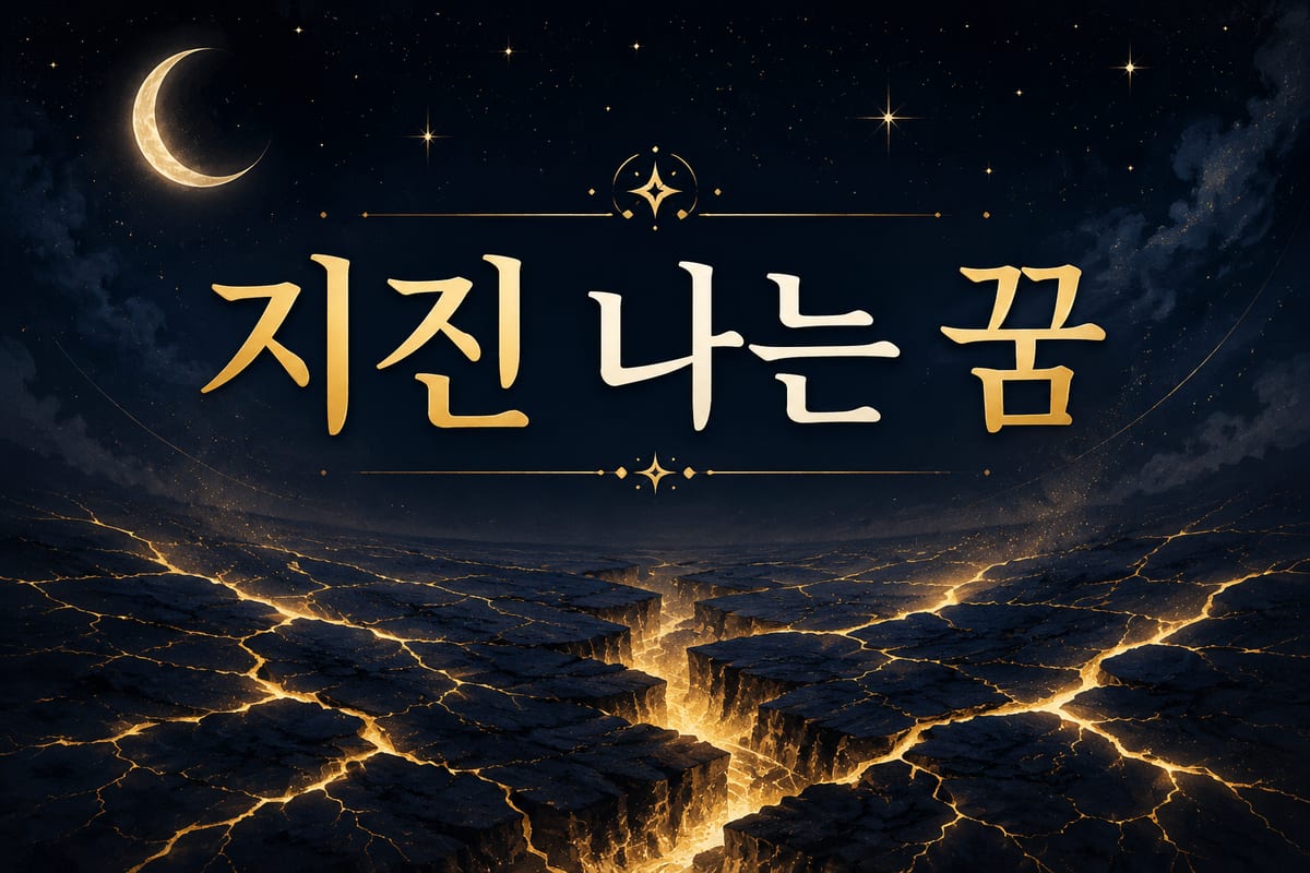 지진 나는 꿈 해몽 — 발밑이 흔들린다는 감각