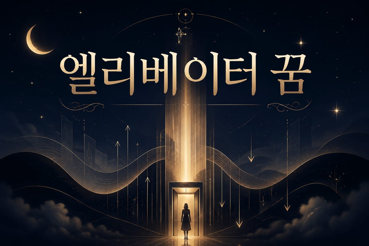 엘리베이터 꿈 해몽 — 오르내림에 실려 있다는 감각