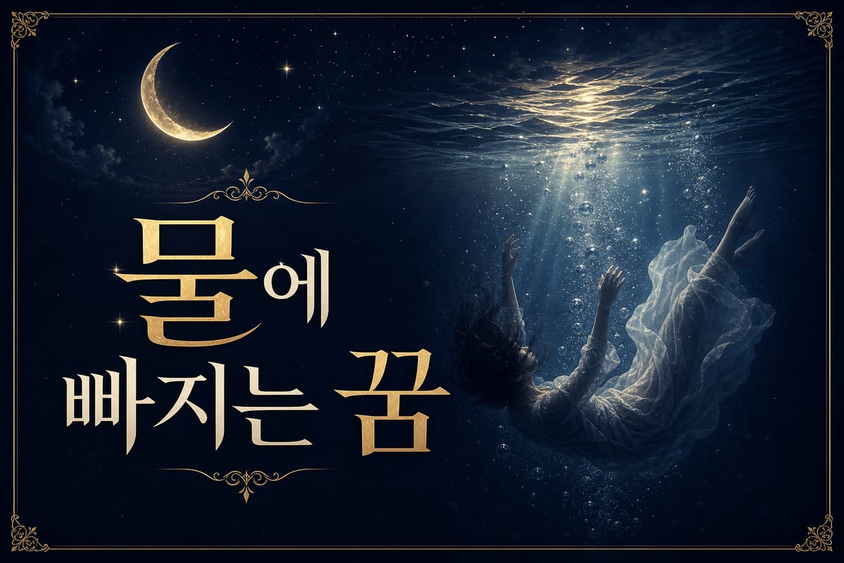 물에 빠지는 꿈 해몽 — 위기일까 새로운 기회일까