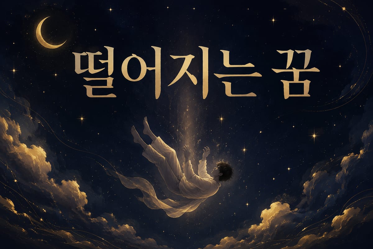 떨어지는 꿈 해몽 — 추락하는 순간 몸이 움찔하며 깨는 이유