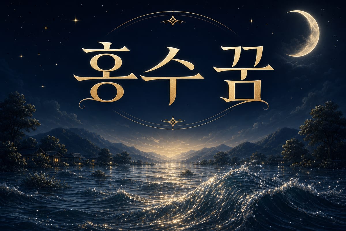 홍수 꿈 해몽 — 한꺼번에 밀려드는 재물일까 재난일까