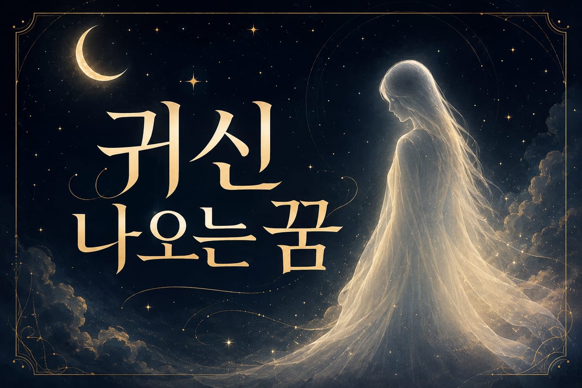 귀신 꿈 해몽 — 그 무서움 뒤에는 무엇이 있을까