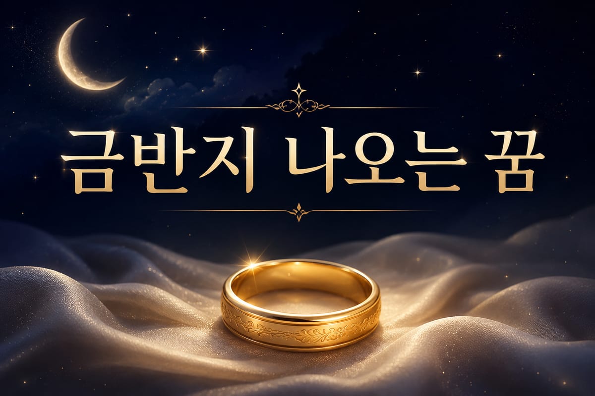 금반지 꿈 해몽 — 끼는 것과 빠지는 것의 차이