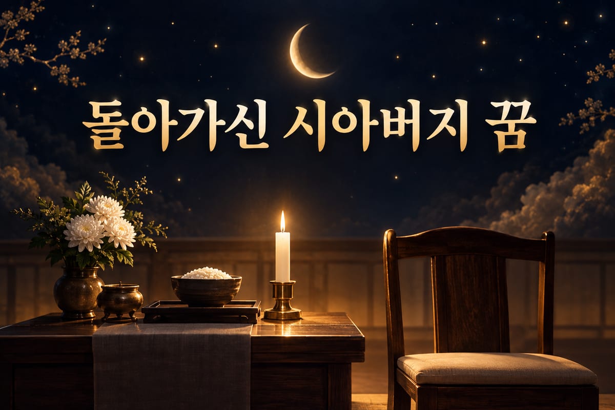 돌아가신 시아버지 꿈 해몽 — 문헌은 조상을 나누지 않았다