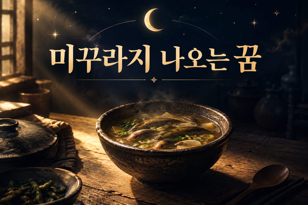 미꾸라지 꿈 해몽 — 문헌은 영세민의 먹거리로 적었다