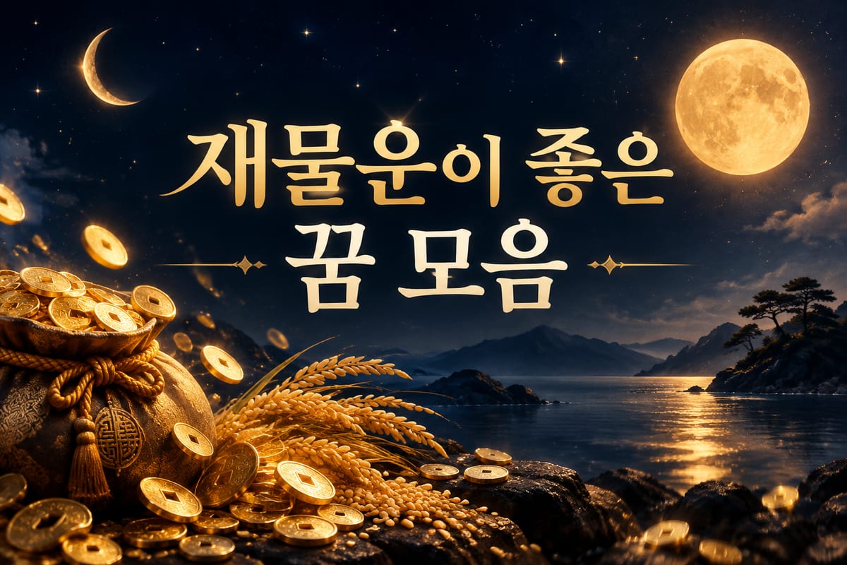 재물운이 좋은 꿈 모음 — 길몽 가르는 법