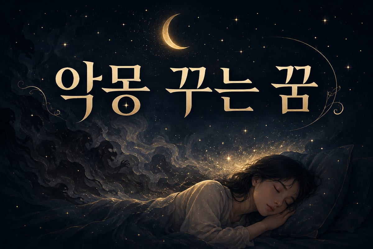 악몽 꿈 해몽 총정리 — 깨우는 꿈만 악몽입니다
