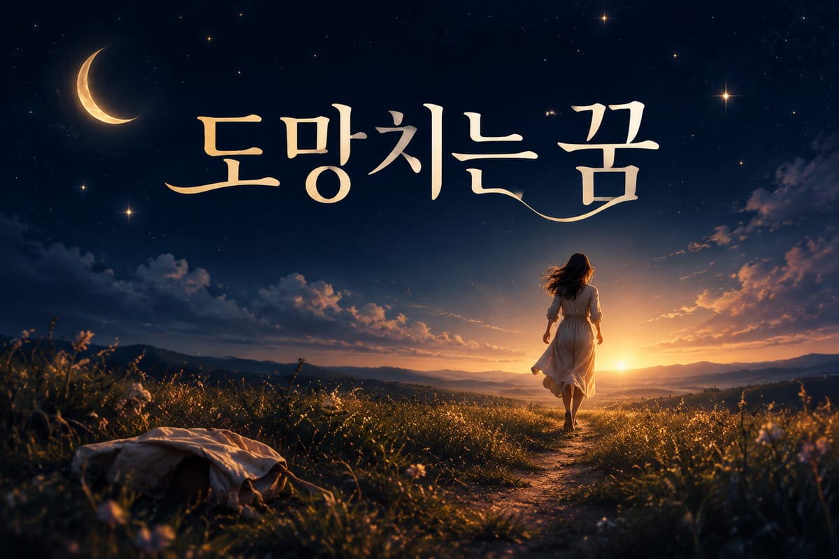 도망치는 꿈 해몽 — 쫓기는 꿈과 초점이 다릅니다
