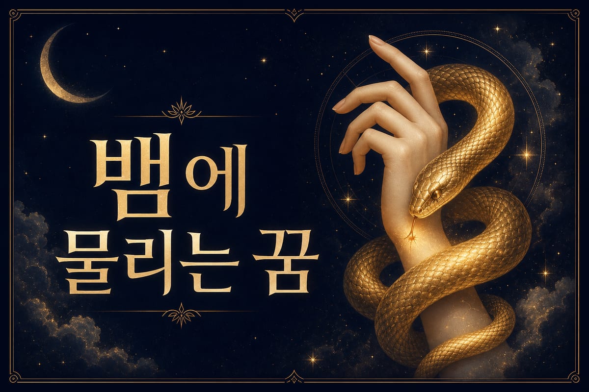 뱀에 물리는 꿈 해몽 — 재물의 길몽일까 흉몽일까