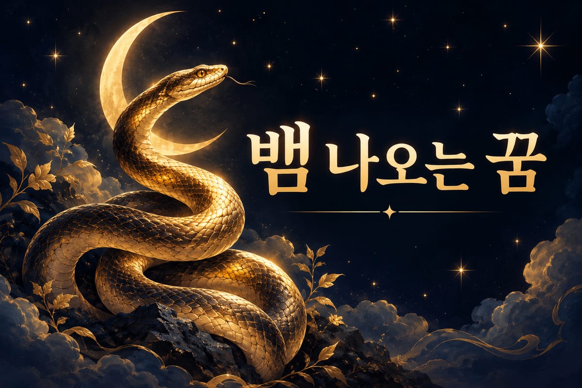 뱀꿈 해몽 총정리 — 재물과 두려움이 겹치는 자리