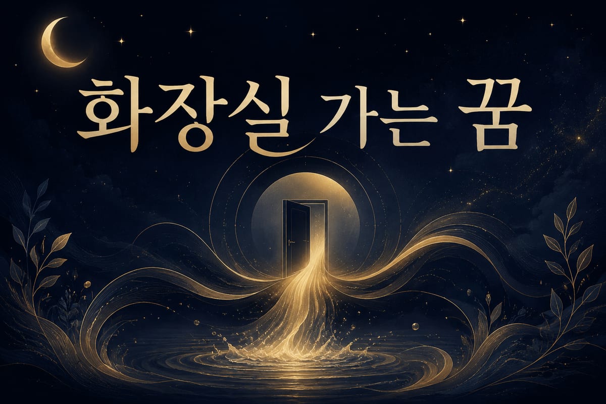 화장실 꿈 해몽 — 급한데 못 찾는 그 답답함