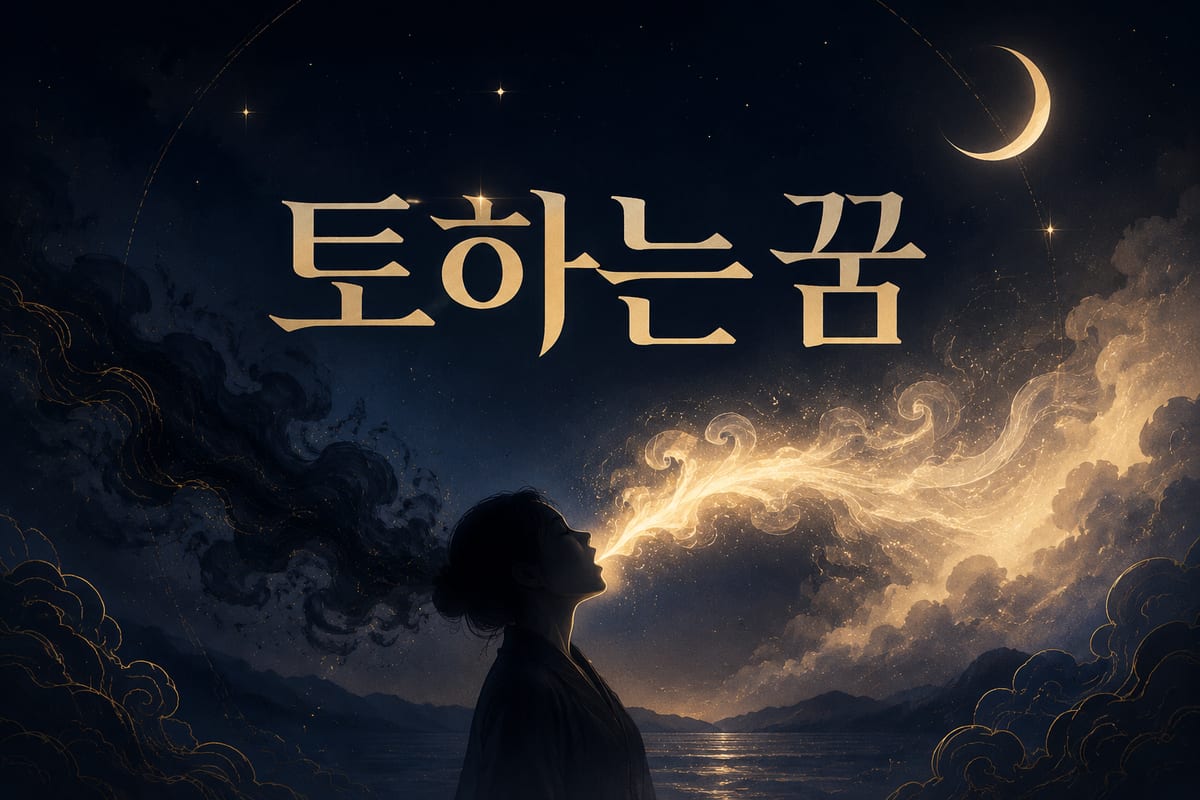 토하는 꿈 해몽 — 게워 내는 것은 근심일까 재물일까